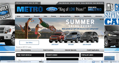 Desktop Screenshot of metrofordautosales.com